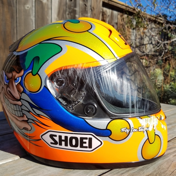 ブルー SHOEI Troy Lee Designs tld モトクロス ヘルメット オールド